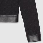 Куртка женская Gucci Canvas, черный / золотой - фото 5