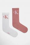 Носки 2 пары Calvin Klein Jeans, розовый - фото