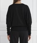 Лонгслив женский Pinko свободного кроя с вырезом на пуговице, черный - фото 4