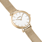 Часы Ruby Petite Gold White Mesh Burker - фото 2