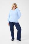 Свитер KAFFE CURVE KCLizzy, светло-синий - фото 4