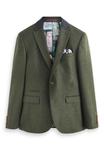Пиджак SLIM FIT TRIMMED DONEGAL Next, зеленый - фото 4