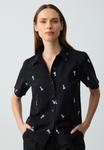 Блуза Jimmy Key SHORT SLEEVE PATTERNED, Black - фото