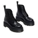 Ботинки (WMNS) Dr. Martens Sinclair Croc Emboss Platform Boots 'Black' - фото 2