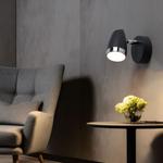 Комплект из 2 светодиодных бра, антрацит, подвижное пятно, Ш 13,5 см etc-shop, серый - фото 5