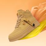 Женские скейтборд кроссовки EBLAN желтые с флисовой подкладкой - фото 5