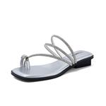 Шлепанцы женские Comely, серебряный - фото