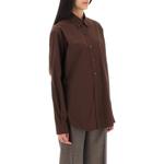 Рубашка женская коричневая Miu Miu - фото 2