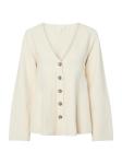 Вязаный кардиган YAS MIKLA, кремовый - фото