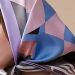 Шелковый  шарф Mulberry для женщин Jasper HERMES - фото 7