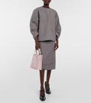 Кожаная сумка-тоут Prada, Alabastro - фото 5