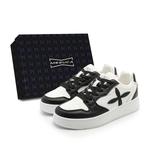 MESUCA Низкие кроссовки для скейтбординга унисекс черно-белые - фото