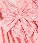 Платье из хлопка с принтом Ava и бантом Konges Sløjd, Lacy Pink - фото 2