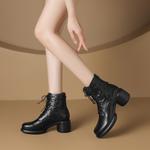 Ботинки Martin Boot женские Zhr, коричневый - фото 3