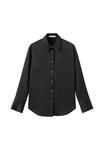 Блуза Mango Button-down blouse, Black - фото 5