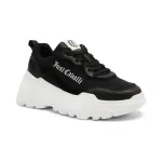 Низ кеды Casper с добавлением кожи Just Cavalli, черный - фото