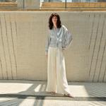 ELLE Рубашка Women's Blue Lapel Moderate - фото 7