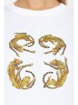 Футболка 4G с леопардовым принтом Givenchy, белый - фото 5