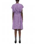 Платье в клетку Theory, фиолетовый - фото 2