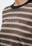 Топ Obey Clothing LOUIE STRIPE, Mushroom/Light Brown - фото 8