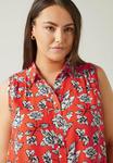 Блузка на пуговицах FLORAL - Top Evans, красный - фото 4