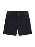 Шорты-бермуды со складками BOSS Kidswear, синий - фото