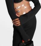 Платье макси с вырезом Christopher Kane, черный - фото 5