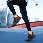 Низкие кроссовки для бега мужские черно-красные Binary - фото 3