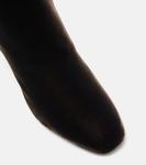 Бархатные ботинки Very Bow 85 до щиколотки Aquazzura, Espresso - фото 5