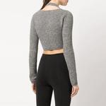 Женская серая майка-топ Alexander Wang - фото 4