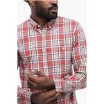 Красная хлопковая рубашка Woolrich, Red - фото 3