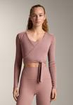 Топ OYSHO BLEND WRAP, Light Pink - фото