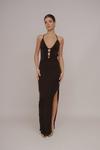 Платье WAL G. ADALEE BACKLESS MAXI DRESS, Black - фото