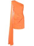 Roland Mouret платье с драпировкой, оранжевый - фото
