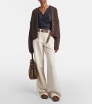 Джинсы с широкими штанинами Brunello Cucinelli, белый - фото 2