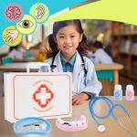 Деревянный набор «Маленький доктор», чемодан из 58 элементов, аптечка, Z734 elektrostator - фото 3