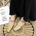 Туфли Мэри Джейн женские Bigtree, золотой - фото 10