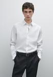 Официальная рубашка STRETCH Massimo Dutti, белый - фото