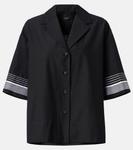 Леопольд рубашка из хлопка и шелка Joseph, черный - фото