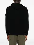 Толстовка с капюшоном на молнии Stone Island, черный - фото 4