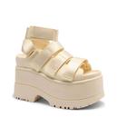 Сандалии золотистые Ugg, экрю - фото