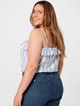 Топ ABOUT YOU Curvy Lissi, цвет Blue/White - фото 4