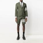 THOM BROWNE Мужской деловой костюм зеленый, Green - фото 5