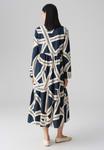 Платье OPUS MIDI A-LINE PRINT, Coal Blue/Blue - фото 3