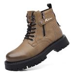 Мужские ботинки Martin Boots Black Mulinsen, Коричневые с подкладкой - фото 10
