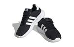 Кроссовки Adidas Lite Racer 3.0 Hook & Loop K 'Black White' - фото 3