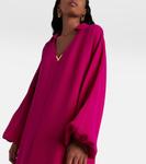 Шелковое платье Cady Couture Valentino, Cynique - фото 5