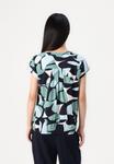 Блуза TOM TAILOR PRINTED SHORTSLEEVE, Green/Multi-Coloured - фото 3