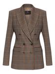 Двубортный пиджак в клетку ETRO, коричневый - фото