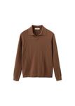 Свитер MANGO MAN Cashr, коричневый - фото
